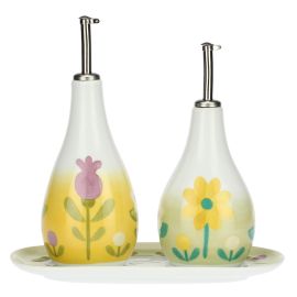 Set olio e aceto in porcellana florianne primavera