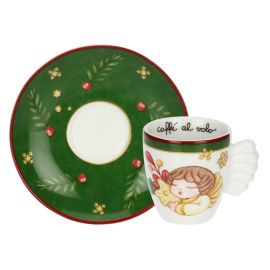 Sorprese di Natale set of 2 porcelain espresso cups and sugar bowl