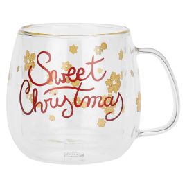 Sweet Christmas glass mug