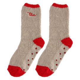 Non-slip socks with box