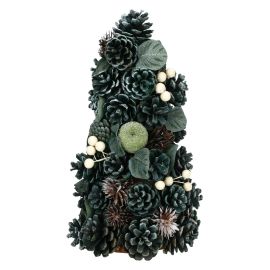 Mini teal Christmas tree