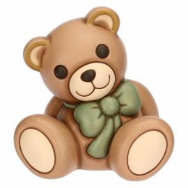 Teddy con fiocco in ceramica, grande