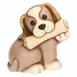 Todo dog with ceramic newspaper, large