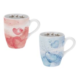 Set of 2 My Love porcelain mugs