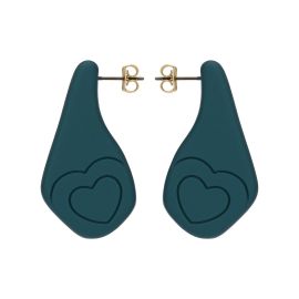 Orecchini pin in resina cuore