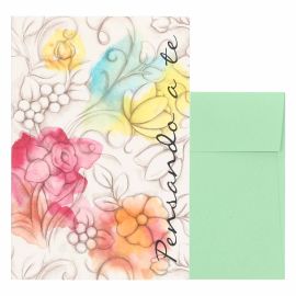 Greeting card flowers