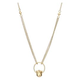 Necklace with bell flower and light point